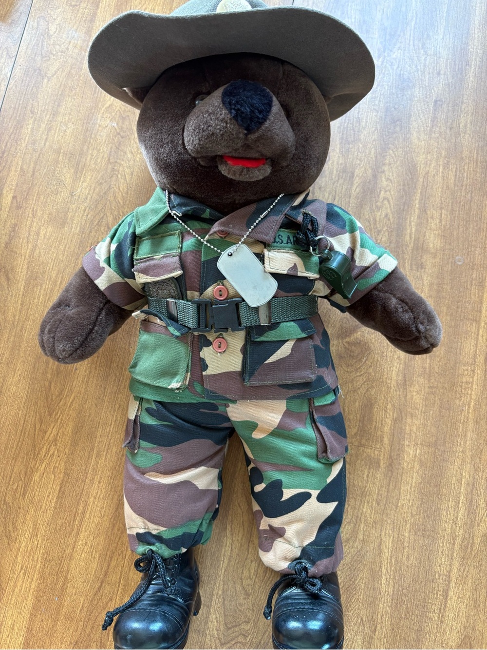 VTG 1989 Bear Forces of America 20in plush